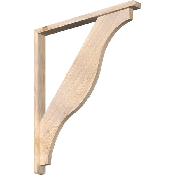 Ekena Millwork Funston Craftsman Smooth Bracket w/ Offset Brace, Douglas Fir, 3 1/2"W x 38"D x 44"H BKT0402X38X44FST04SDF - main